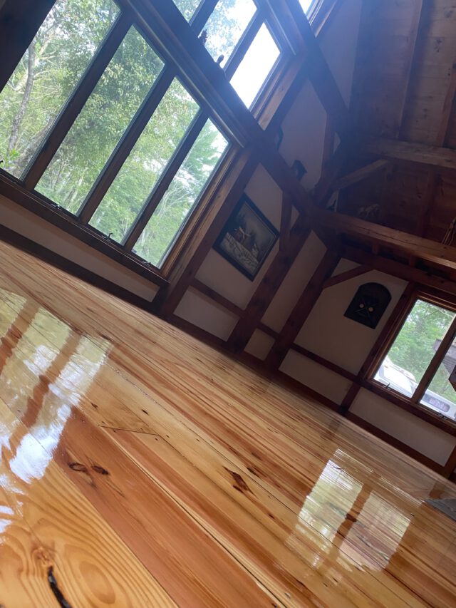 refinished hardwood floor